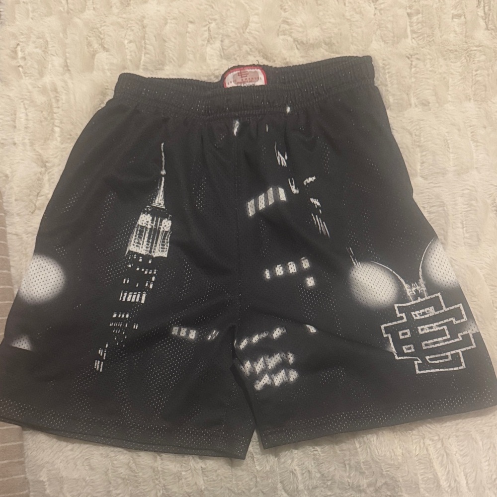 Eric Emanuel Black and White Athletic Shorts